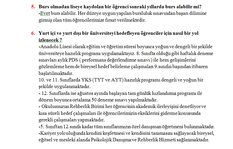 SEVİYE OKULLARI