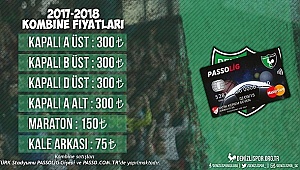 Kombine fiyatları açıklandı
