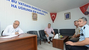 Nöbet defterini imzaladı