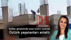 Oğlu için çatıya çıkmış