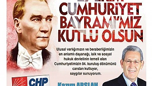 Arslan: Cumhuriyetimiz geleceğimizdir