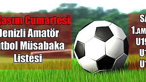 Denizli'de Amatör Futbol Müsabakaları
