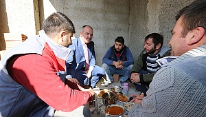 BAŞKAN GÜRLESİN, HALKLA İÇ İÇE