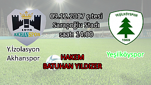 Y.İzolasyon Akhanspor-Yeşilköyspor