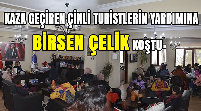 Çinli turistler kaza geçirdi