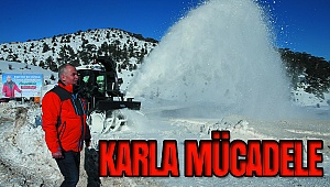 Kar İle Mücadelede Belediyeden Destek