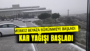 Merkezde Kar Başladı