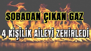 Sobadan sızan gazdan zehirlendi