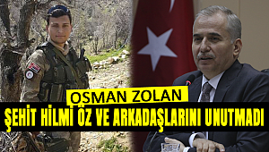 Zolan:'Bu Millet Şehitleri Unutmayacak'