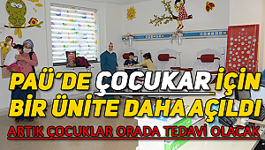 İşte Çocuklar İçin Açılan O Ünite!