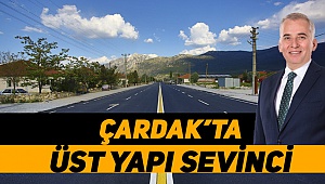 Çardak'da yol tamamlandı