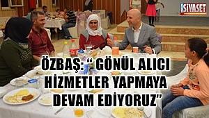 Özbaş vatandaşların yanında