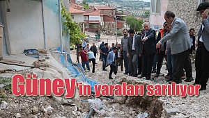 Selden etkilenen Güney'in yaraları sarılıyor