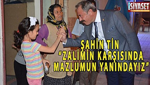 Tin iftar sonrası Muratdede mahalle sakinleriyle buluştu