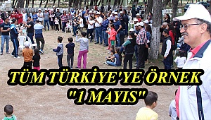 Yağmur bile Tavas halkının 1 Mayıs kutlamalarına engel olmadı