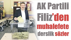 AK Partili Filiz, muhalefete ders verdi