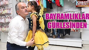 Başkan Gürlesin öksüz ve yetim çocukların yüzünü güldürdü