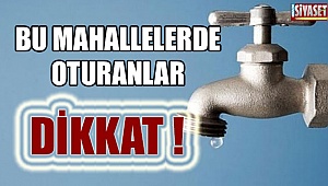 Denizli'de planlı su kesintisi