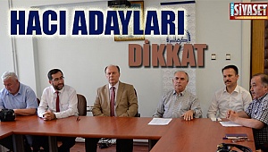 Hacı adayları için toplandılar