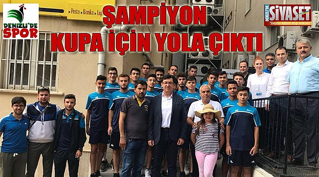Şampiyon kupa için yola çıktı