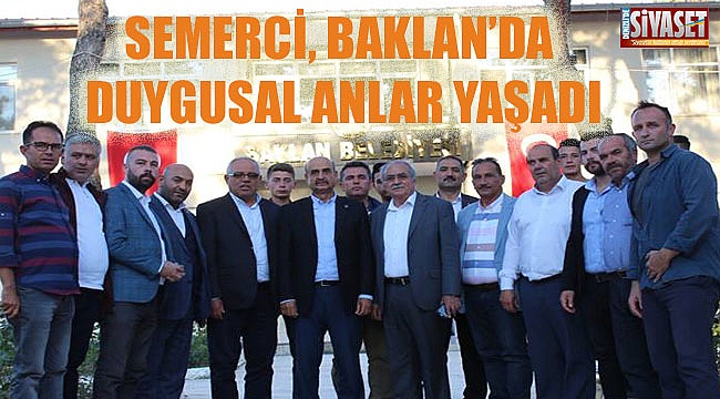 Semerci, Baklan'da duygusal anlar yaşadı