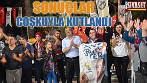 Sonuçlar coşkuyla kutlandı