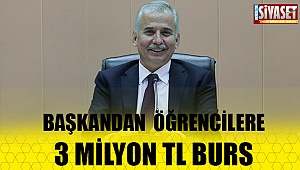  3 bin öğrenciye 3 milyon TL burs