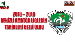 Denizli Amtör Liglerin tarihleri belli oldu