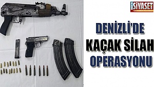 Denizli'de kaçak silah operasyonu