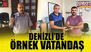 Denizli'de örnek vatandaş