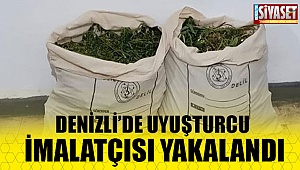 Denizli'de uyuşturucu imalatçısı yakalandı