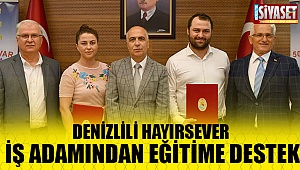 Denizlili hayırsever iş adamından eğitime destek