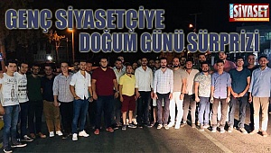 Genç başkana sürpriz yaptılar 