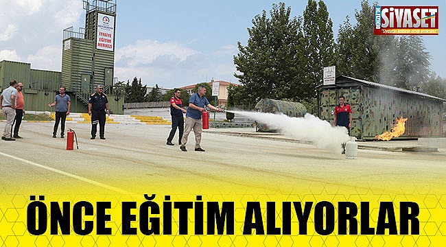 Önce eğitim alıyorlar