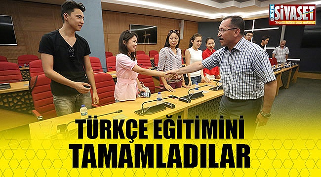Türkçe eğitimini tamamladılar