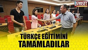 Türkçe eğitimini tamamladılar