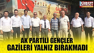 AK Partili gençler gazileri yalnız bırakmadı