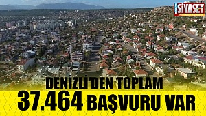 Denizli’den toplam 37.464 başvuru var