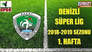 Denizli süper ligde ilk hafta mücadeleleri belli oldu