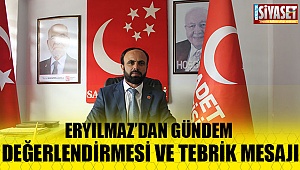 Saadet Partisi Denizli il başkanı Ahmet Eryılmaz mesaj yayınladı