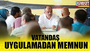 Vatandaş uygulamadan memnun