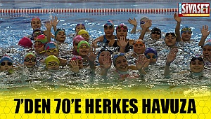 7'den 70'e herkes havuza koştu