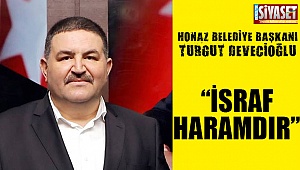 Başkan Devecioğlu israflığa vurgu yaptı
