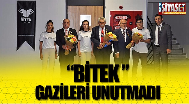 Bitek, gazileri unutmadı
