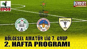 Bölgesel amatör lig 2. hafta programı