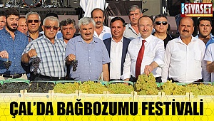 Çal'da bağbozumu festivali