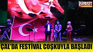 Çal'da festival coşkuyla başladı