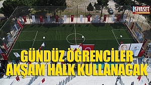 Gündüz öğrenciler,akşam halk kullanacak