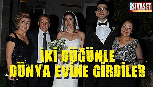 İki düğünle dünya evine girdiler