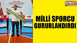 Milli sporcu gururlandırdı